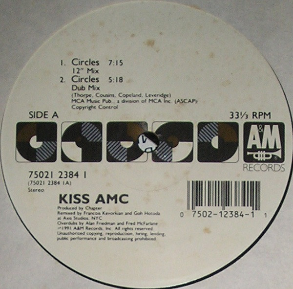 Kiss AMC - Circles | A&M Records (75021 2384 I) - main