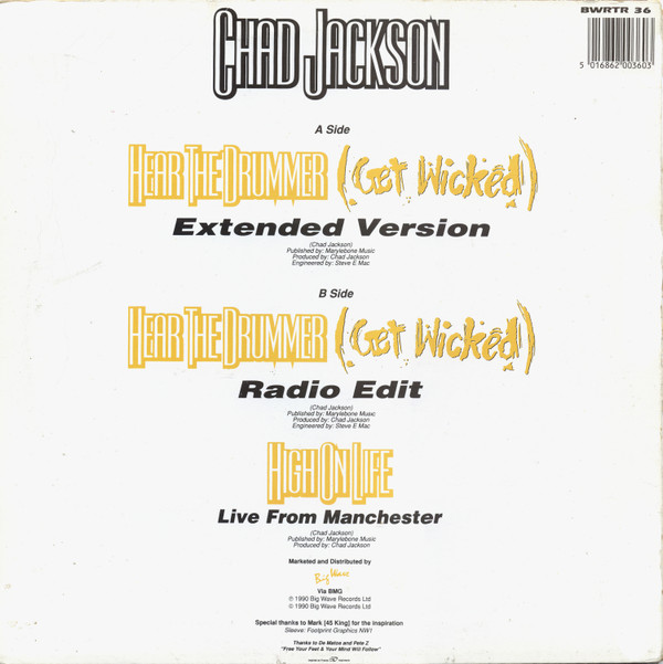 Chad Jackson - Hear The Drummer (Get Wicked) (The Raggnatious Remix) | Big Wave (BWRT 36) - 2