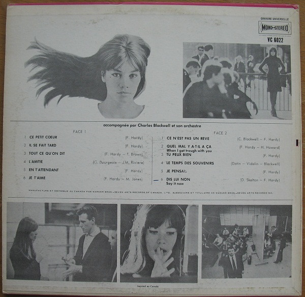 Françoise Hardy - L'Amitié | Disques Vogue (VC 6022) - 2 Françoise Hardy - L'Amitié | Disques Vogue (VC 6022) - 2