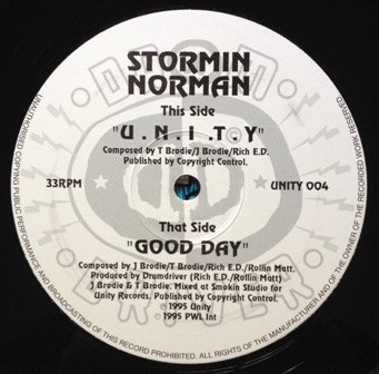 Stormin Norman - Good Day / U.N.I.T.Y | Unity Records (UNITY 004) - 3 Stormin Norman - Good Day / U.N.I.T.Y | Unity Records (UNITY 004) - 3