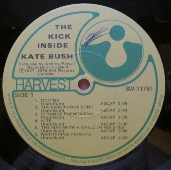 Kate Bush - The Kick Inside | Harvest (SW-11761) - 3 Kate Bush - The Kick Inside | Harvest (SW-11761) - 3