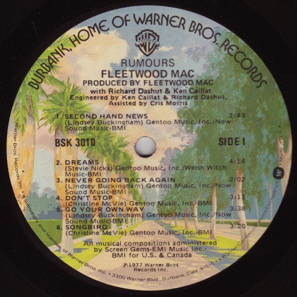 Fleetwood Mac - Rumours | Warner Bros. Records (BSK 3010) - 3