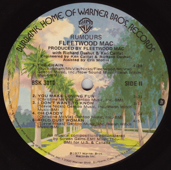 Fleetwood Mac - Rumours | Warner Bros. Records (BSK 3010) - 4