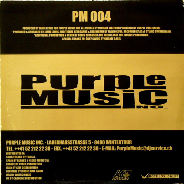 Jamie Lewis Feat. Michael Watford - For You | Purple Music (PM 004) - 2