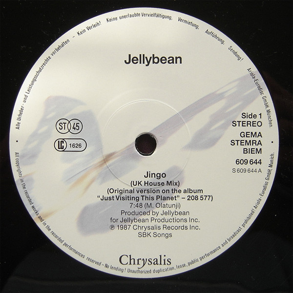 John "Jellybean" Benitez - Jingo (The Definitive Mixes) | Chrysalis (609 644) - 3 John "Jellybean" Benitez - Jingo (The Definitive Mixes) | Chrysalis (609 644) - 3