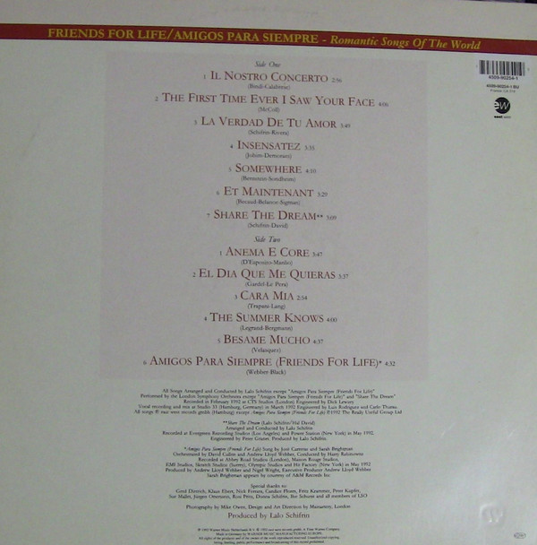 José Carreras - Amigos Para Siempre/Friends For Life - Romantic Songs Of The World | EastWest (4509-90254-1) - 2 José Carreras - Amigos Para Siempre/Friends For Life - Romantic Songs Of The World | EastWest (4509-90254-1) - 2