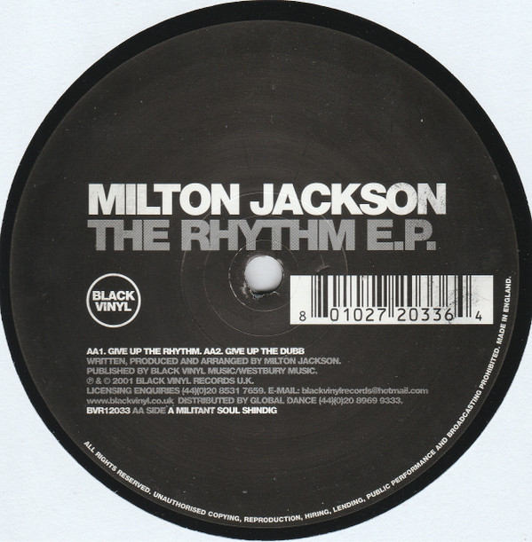 Milton Jackson - The Rhythm E.P. | Black Vinyl Records (BVR12033) - 4