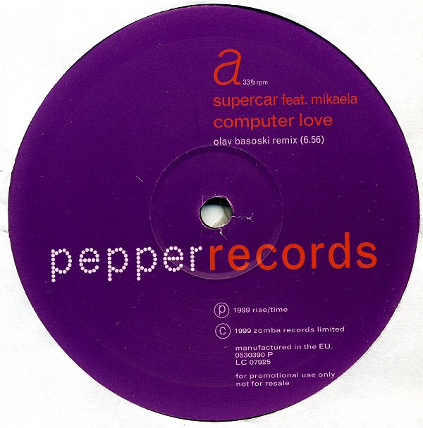 Supercar Feat. Mikaela - Computer Love | Pepper Records (0530390P)