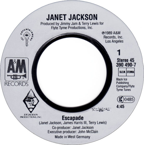 Janet Jackson - Escapade | A&M Records (390 490-7) - 3