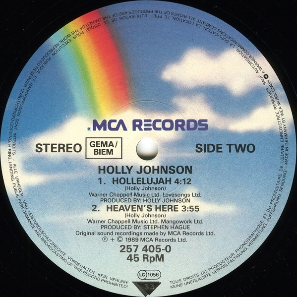 Holly Johnson - Heaven's Here | MCA Records (257 405-0) - 4