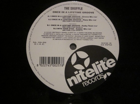 The Shuffle - Once In A Lifetime Groove | Nitelite Records (NL 09-99)