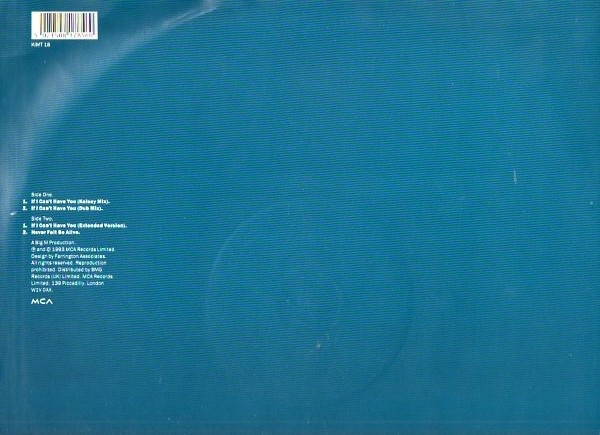 Kim Wilde - If I Can't Have You | MCA Records (KIMT 18) - 2