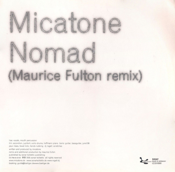 Micatone - Trouble Boy / Nomad Remixes | Sonar Kollektiv (SK067)