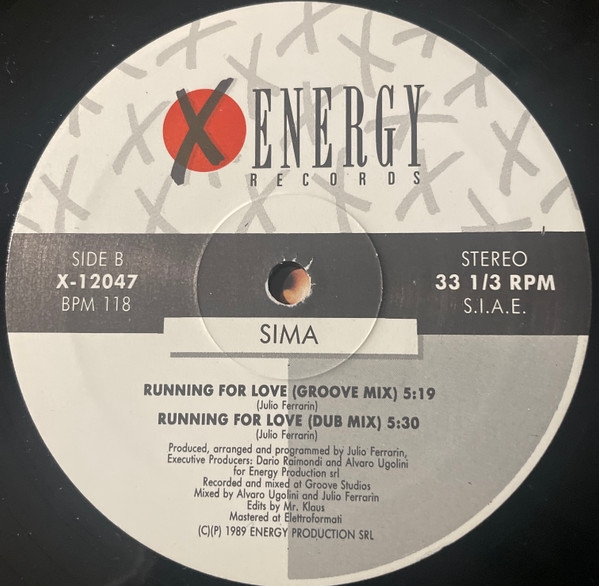 Sima - You Got Me Running | X-Energy Records (X-12047) - 4 Sima - You Got Me Running | X-Energy Records (X-12047) - 4