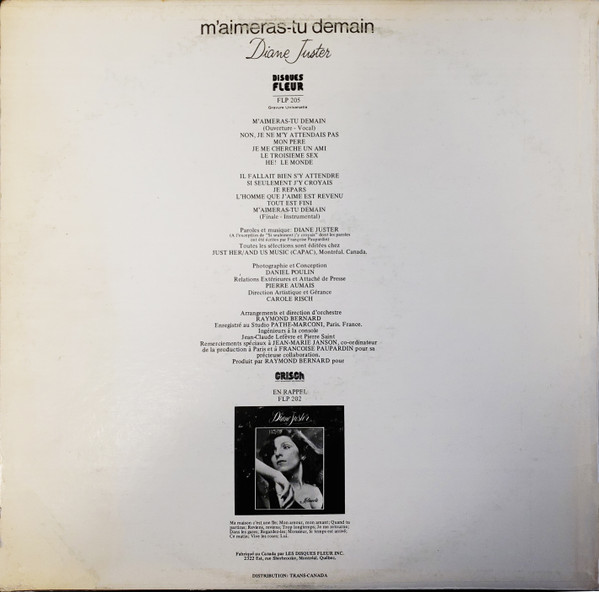 Diane Juster - M'aimeras-tu Demain | Fleur (FLP 205) - 2 Diane Juster - M'aimeras-tu Demain | Fleur (FLP 205) - 2