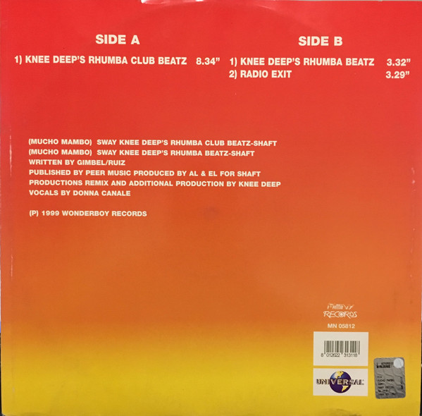 Shaft - (Mucho Mambo) Sway Remixes | Many Records (MN 05812) - 2 Shaft - (Mucho Mambo) Sway Remixes | Many Records (MN 05812) - 2