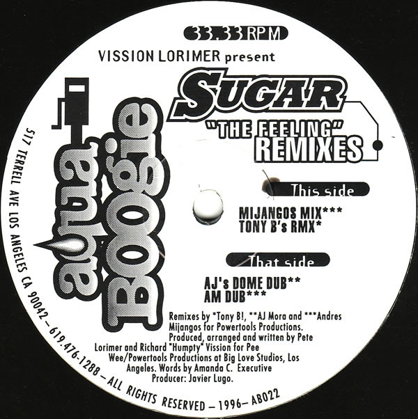 Vission & Lorimer Presents Sugar - The Feeling (Remixes) | Aqua Boogie Records (AB022)