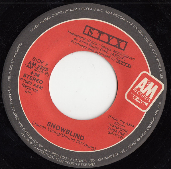Styx - Mr. Roboto | A&M Records (AM 2525) - 2