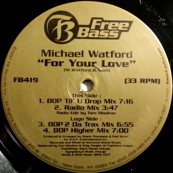 Michael Watford - For Your Love | Free Bass (FB419) - 2 Michael Watford - For Your Love | Free Bass (FB419) - 2