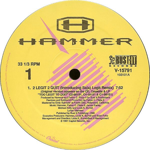 Hammer - 2 Legit 2 Quit | Capitol Records (V-15791) - 3