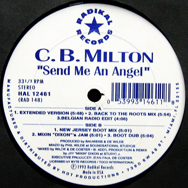 CB Milton - Send Me An Angel | Radikal Records (RAD 148) - main CB Milton - Send Me An Angel | Radikal Records (RAD 148) - main