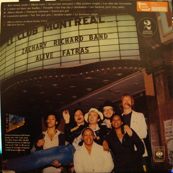 Zachary Richard - Live (2LP) [Vinyl] | CBS (GFS-90623) - 2