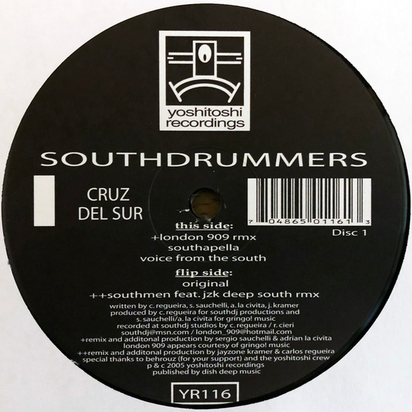 Southdrummers - Cruz Del Sur | Yoshitoshi Recordings (YR116)