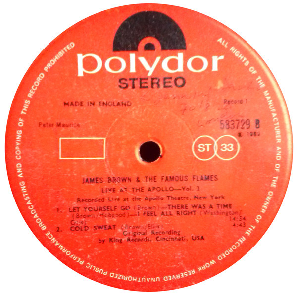 Live At The Apollo - Vol. 2