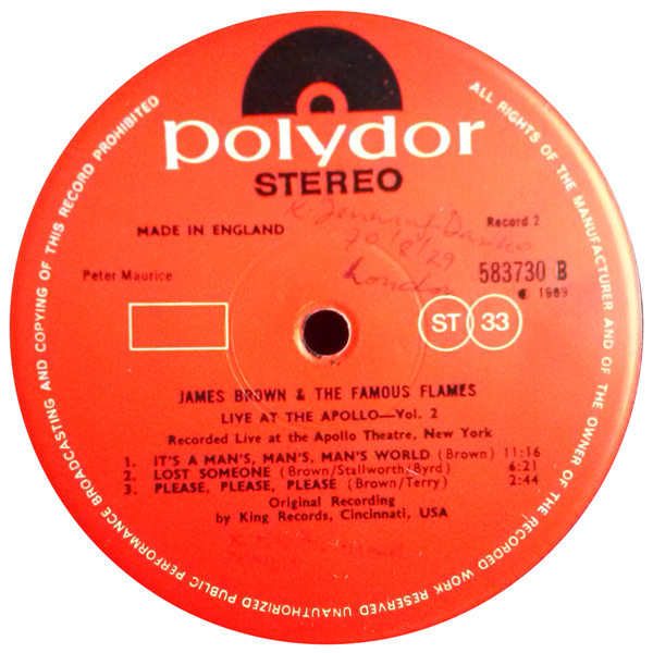 Live At The Apollo - Vol. 2