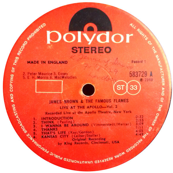 Live At The Apollo - Vol. 2