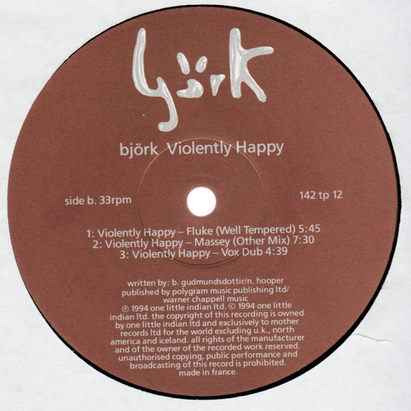 Björk - Violently Happy | One Little Indian (142 tp 12) - 4