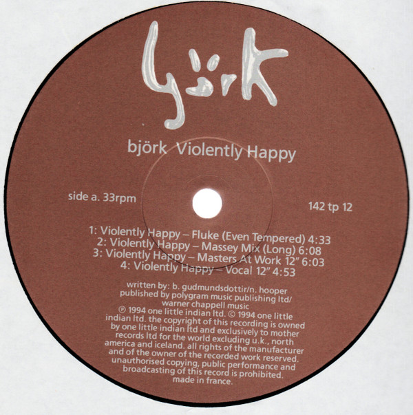 Björk - Violently Happy | One Little Indian (142 tp 12) - 3