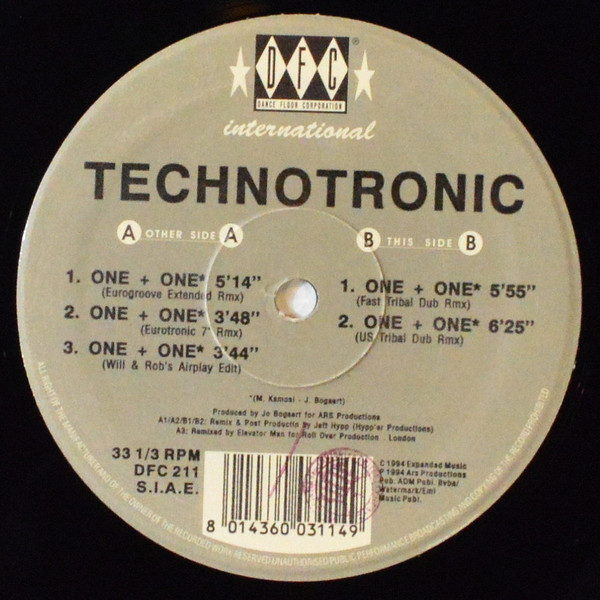 Technotronic - One + One | DFC (DFC211) - 3 Technotronic - One + One | DFC (DFC211) - 3