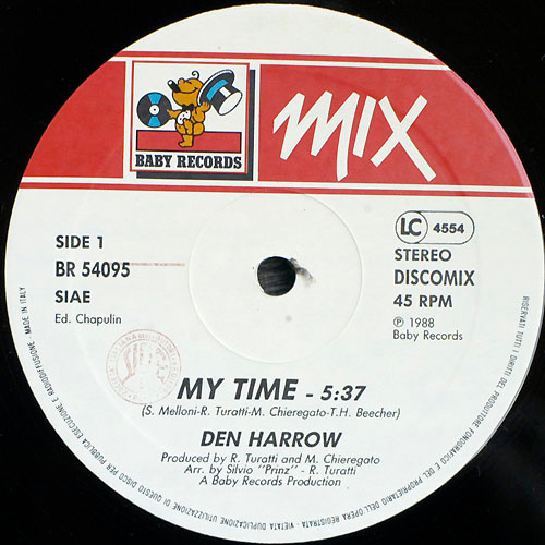 Den Harrow - My Time / You Have A Way | Baby Records (BR 54095) - 3