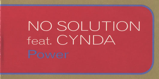 No Solution Feat. Cynda - Power | Pepper Records (0530120) - 2 No Solution Feat. Cynda - Power | Pepper Records (0530120) - 2