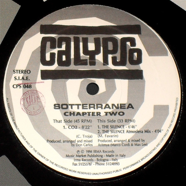 Sotterranea - Chapter Two | Calypso Records (CPS 048)