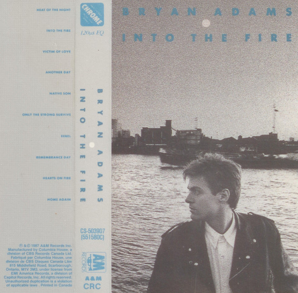 Bryan Adams - Into The Fire | A&M Records (CS-503907) - 2