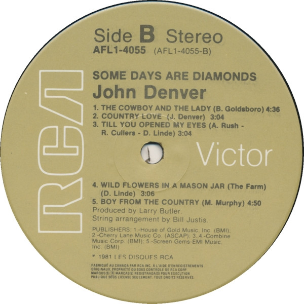 John Denver - Some Days Are Diamonds | RCA Victor (AFL1-4055) - 4 John Denver - Some Days Are Diamonds | RCA Victor (AFL1-4055) - 4