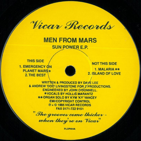 Men From Mars - Sun Power E.P. | Vicar Disco (PLOP004) - main Men From Mars - Sun Power E.P. | Vicar Disco (PLOP004) - main