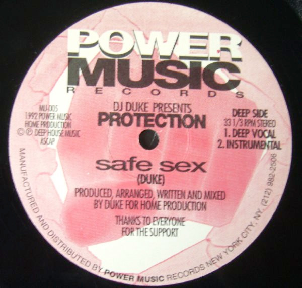 DJ Duke Presents Protection - Safe Sex | Power Music Records (MU-005)