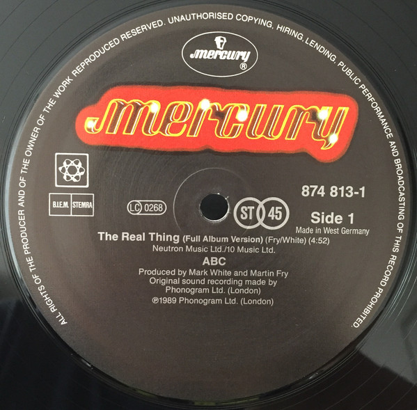 ABC - The Real Thing | Phonogram (874 813-1) - 3