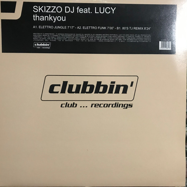 Skizzo - Thank You | Clubbin' Records (CLUBBIN 069) - main Skizzo - Thank You | Clubbin' Records (CLUBBIN 069) - main