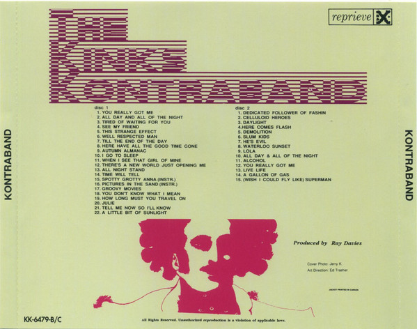 The Kinks - Kontraband | Reprieve Records (KK-6479-B/C) - 2 The Kinks - Kontraband | Reprieve Records (KK-6479-B/C) - 2
