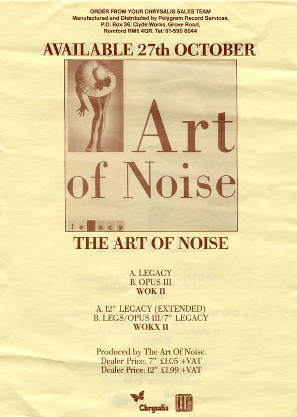 The Art Of Noise - Legacy | China Records (WOKX11) - 5 The Art Of Noise - Legacy | China Records (WOKX11) - 5
