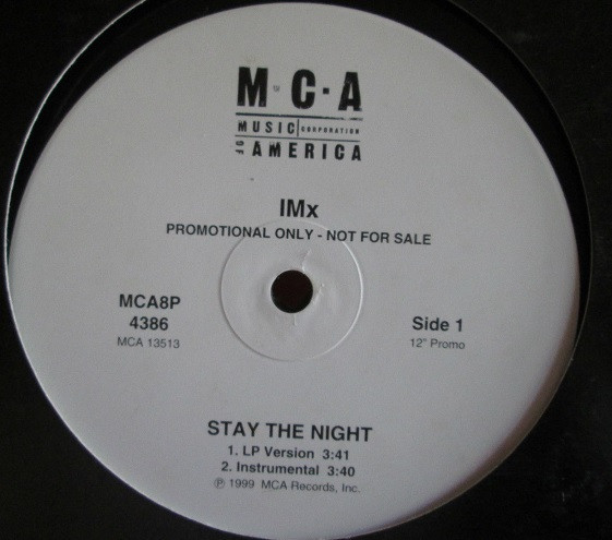 IMX - Stay The Night | MCA Records (MCA8P 4386)