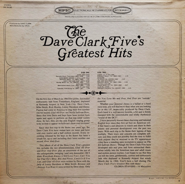 The Dave Clark Five's Greatest Hits