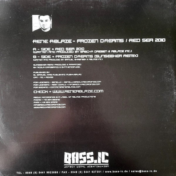 Rene Ablaze - Frozen Dreams / Red Sea 2010 | Redux Recordings (RDX001) - 2
