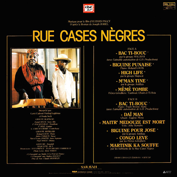 Various - Rue Cases Nègres (Musique Pour Le Film D'Euzhan Palcy) | Saravah (SHL 1104) - 2 Various - Rue Cases Nègres (Musique Pour Le Film D'Euzhan Palcy) | Saravah (SHL 1104) - 2