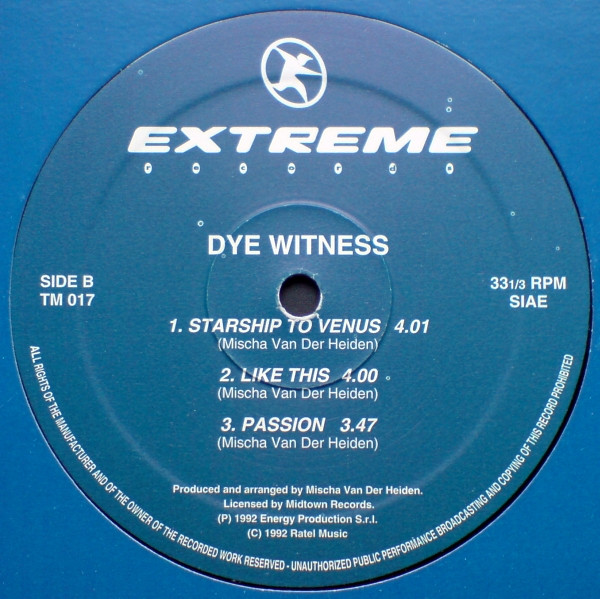 Dye Witness - Observing The Earth | Extreme Records (TM 017)
