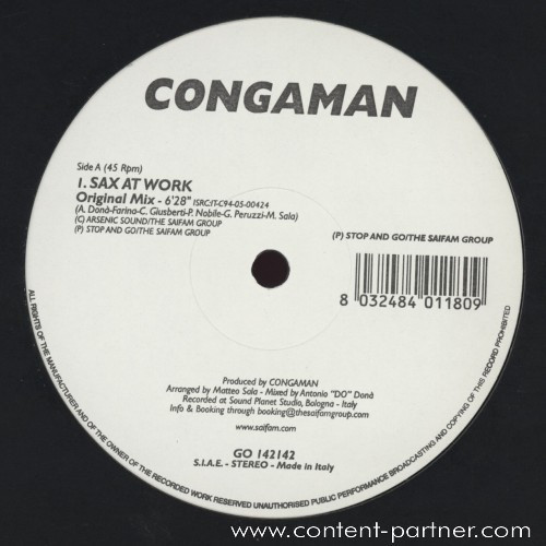 Congaman - Sax At Work | Stop And Go (GO 142142)